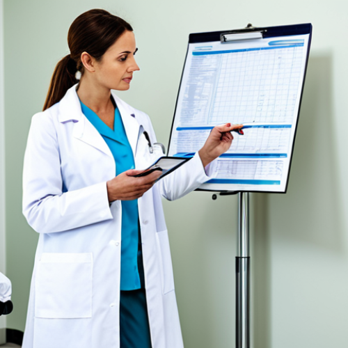 Home 7 **
A professional female doctor in a fully clothed, modest white coat, examining a patient's chart in a bright, modern hospital room. Appropriate attire, safe for work, perfect anatomy, correct proportions, professional medical setting, well-formed hands, proper finger count, natural body proportions, family-friendly.
**